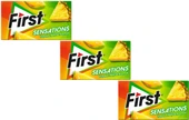 First Sensations Tropikal Meyve Aromalı Şekersiz Tatlandırıcılı Sakız 3'lü Paket - 1
