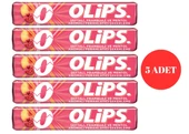 Olips Şeftali Frambuaz ve Mentol Aromalı Bonbon Şekerleme 28 g (5 ADET) - 1