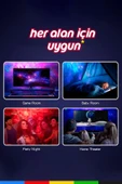 CSled  Astronot Yıldız Projektör Galaksi Gece Lambası Çocuk Odası Dekoru Yıldızlı Tavan Işığı - 4