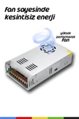 CSled  5V 60A Adaptör – 300W Güç Kaynağı, P10 Kayan Yazı Adaptörü, Fanlı Kalın Kasa Trafo - 2