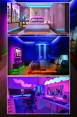 CSled  5 Metre Animasyonlu RGB Şerit LED - Tak Çalıştır, Kumandalı, Trafolu Aydınlatma - Parti - Dekorasyon - 3