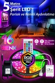 CSled  5 Metre Animasyonlu RGB Şerit LED - Tak Çalıştır, Kumandalı, Trafolu Aydınlatma - Parti - Dekorasyon - 1