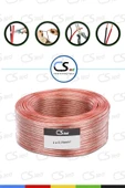 CSled  2 x 0,75 Şeffaf Kordon Kablo – Tam Bakır, PVC Kaplama, Esnek Yapı (1 METRE) - 3