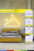 CSled  12V İç ve Dış Mekan Sarı Neon LED Şerit – 5 Metre Esnek Silikon Neon Işık, (1 cm’de Bir Kesilebilir) - 6