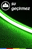 CSled  12V İç ve Dış Mekan Yeşil Neon LED Şerit – 5 Metre Esnek Silikon Neon  (1 cm’de Bir Kesilebilir) - 4