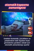 CSled  Astronot Yıldız Projektör Galaksi Gece Lambası Çocuk Odası, Noel, Doğum Günü, Sevgililer Günü - 5
