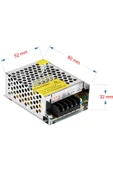 CSBİLİŞİM  12 Volt 5 Amper Metal Kasa Adaptör (iç Mekan) - 2
