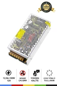 CSled  12 Volt 12,5 Amper Metal Kasa Adaptör – Geniş Kasa Güç Kaynağı - 1
