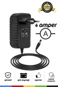 CSled  12V 4A Priz Tipi Adaptör – 5.5x2.5 mm Uçlu, Plastik Kasa, Güvenilir Güç Kaynağı - 1