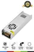 CSled  12V 30 Amper 360 Watt Metal Fanlı Dar Kasa Adaptör – Güçlü ve Güvenilir İç Mekan Kullanımı - 1