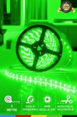 CSled  12V İç Mekan M/60 4040 Yeşil LED Şerit – 5 Metre, Kesilebilir ve Eklenebilir - 1