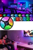 TECHNOFAST  Şerit Led Rgb 16 Renk Uzaktan Kumandalı Tak Çalıştır 10 m 12 Volt - 3
