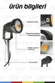 CSled  7W COB LED Çim Aydınlatma Kazıklı Bahçe Armatürü – IP65 Yeşil - 4