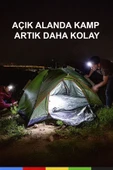 CSled  Pilli Kafa Bantlı LED Işık – Ayarlanabilir, Renkli Kafa Lambası, Kitap Okuma ve Kamp Işığı - 6