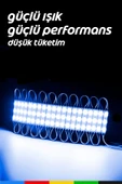 CSled  DC12V 1.2W Sarı LED Modül 100 Adet Su Geçirmez Yapışkanlı Reklam Tabelası Dekoratif Işık - 3