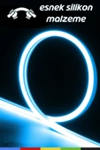 CSled  12V İç ve Dış Mekan Buz Mavisi Neon LED – 50 Metre Esnek Silikon Neon  (2.5 Cm’de Bir Kesilebilir) - 4