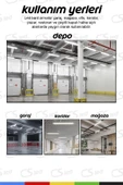 CSled  120 cm 36W Yatay LED Bant Armatür – Beyaz Işık, Enerji Tasarruflu & Uzun Ömürlü - 3