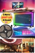 Gaggani  RGB LED Şerit Işık 5M - Ev Sineması ve Parti Aydınlatması için Harika Seçenek RGB Renk Değiştiren - 2