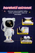 CSled  Astronot Yıldız Projektör Galaksi Gece Lambası Çocuk Odası Dekoru Yıldızlı Tavan Işığı - 3