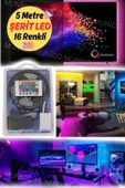 Gaggani  RGB LED Şerit Işık 5M - Ev Sineması ve Parti Aydınlatması için Harika Seçenek RGB Renk Değiştiren - 5