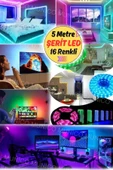 Gaggani  RGB LED Şerit Işık 5M - Ev Sineması ve Parti Aydınlatması için Harika Seçenek RGB Renk Değiştiren - 7