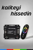CSled  RGB Dokunmatik Şerit LED Kumanda & Kontrol Cihazı – 36A, 12/24V, RF Uzaktan Kumanda - 6