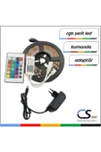 CSled  2835 Dış Mekan 5 Mt Rgb Şerit Led + Kumanda + Adaptör thumbnail 2