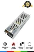 CSled  12V 20 Amper 240 Watt Metal Dar Kasa Fansız Adaptör – Sessiz ve Güçlü Güç Kaynağı - 1