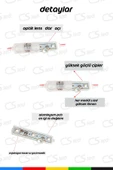 CSled  12V 1.08W Samsung  Gün Işığı 4000K Geniş Açı LED  1000 Adet Su Geçirmez Yapışkanlı Dekoratif Işık - 3
