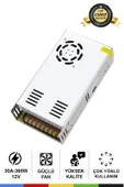 CSled  12 Volt 30 Amper Metal Kasa Fanlı Adaptör – Geniş Kasa Güç Kaynağı - 1