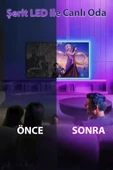 CSled  5 Metre Animasyonlu RGB Şerit LED - Tak Çalıştır, Kumandalı, Trafolu Aydınlatma - Parti - Dekorasyon - 4