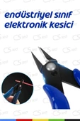 CSled  Elektronikçi Tip Hassas Mini Yan Keski – Profesyonel Dip Kesim Pensesi - 2