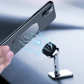 Manyetik Mıknatıslı Stand Tipi Telefon Araç Tutucu (Siyah) - 5