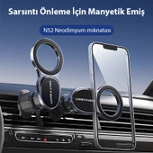 Magsafe Uyumlu Araç Içi Havalandirma Manyetik Telefon Tutucu (Siyah) - 2