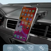 FLOVEME Manyetik Dashboard Mıkantıslı Araç Telefon Tutucu (Siyah) - 2