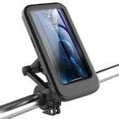 Universal Portatif Motosiklet Bisiklet Su Geçirmez Telefon Tutucu (Siyah) - 4
