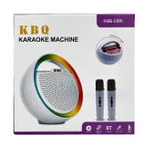 KBQ Karaoke Makinesi 2 Adet Kablosuz Mikrofonlu Taşınabilir Bluetooth Hoparlör - 7