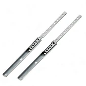 Teleskopik İnce Bilyeli Bilyalı Dolap Çekmece Rayı Sürgüsü Metal En 1.7 cm 17 mm Uzunluk 37.4 cm - 2