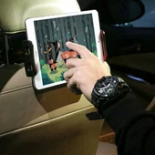 Universal CHZ-04 Araç Arka Koltuk 12.9 İnch Kadar Tablet Telefon Tutucu (Siyah-Kırmızı) - 6