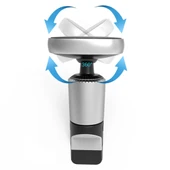 Floveme Güçlü Mıknatıslı 360 Döner Universal Araç Havalandırma Telefon Tutucu (Gri) - 4
