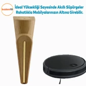 (4 ADET) Nota Ceviz 19 Cm Mobilya Kanepe Tv Ünitesi Koltuk Ayağı Ayakları Ahşap Desenli Kahverengi thumbnail 5