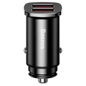 Baseus Square Metal 30W QC3.0 Dual Hızlı Araç Şarjı (Siyah) - 4