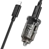 Hoco Z53 Sight 30 W Lightning Kablolu Hızlı Araç Şarj Aleti (Siyah) - 2