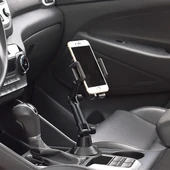 HB-801 Teleskopik Araç bardak Yeri Telefon Tutucu (Siyah) - 5