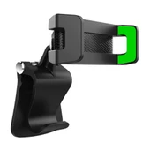 R002 Taşınabilir Çok Fonksiyonlu Klipsli Telefon Standı Telefon Tutucu (Siyah-Yeşil) - 2