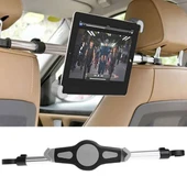 Universal Araç Arka Koltuk Metal Tablet Telefon Tutucu (Gümüş) - 1