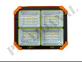 Turbo 400w Solar Led Projektör Kamp Solar Uzatmalı Solar Panel+Şarj Edilebilir Pil+ Şarj Kablosu - 3