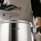 Nehir Silver Trend 4 Litre Klasik Düdüklü Tencere Siyah (8697076290095) thumbnail 2