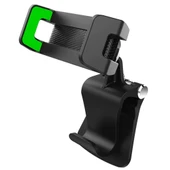 R002 Taşınabilir Çok Fonksiyonlu Klipsli Telefon Standı Telefon Tutucu (Siyah-Yeşil) - 4
