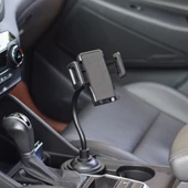 Universal X032 360 Döner Araç bardak Tutucu Yeri Telefon Tutucu (Siyah) - 5